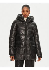 Serge Pariente Kurtka skórzana Warm Girl Czarny Relaxed Fit. Kolor: czarny. Materiał: skóra #1