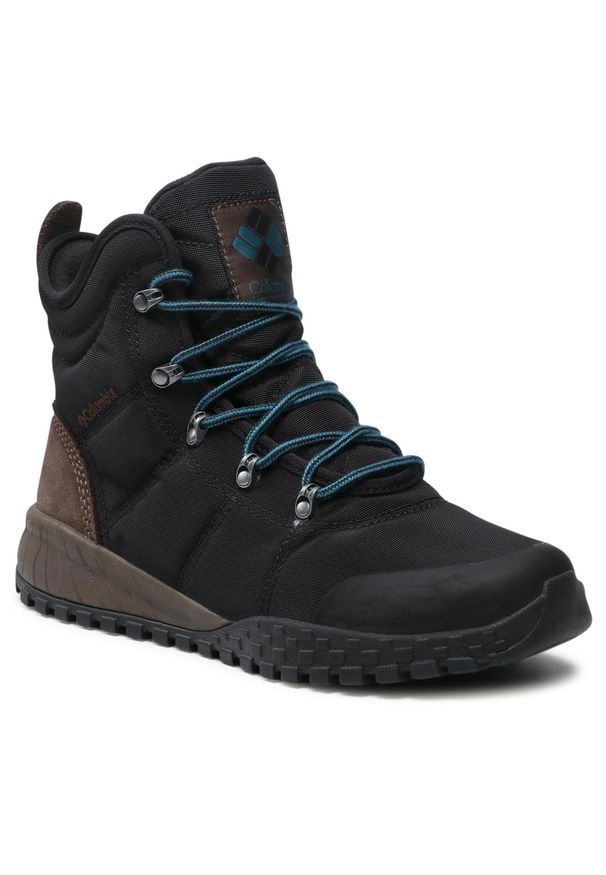 columbia - Trekkingi Columbia Fairbanks Omni-Heat BM2806 Black/Cordovan 013. Kolor: czarny. Materiał: materiał. Technologia: Omni-Heat (Columbia). Sport: turystyka piesza