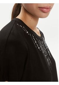 Liu Jo Bluzka Ecs T-Shirt St P M/C TA4194 JS360 Czarny Regular Fit. Kolor: czarny. Materiał: wiskoza