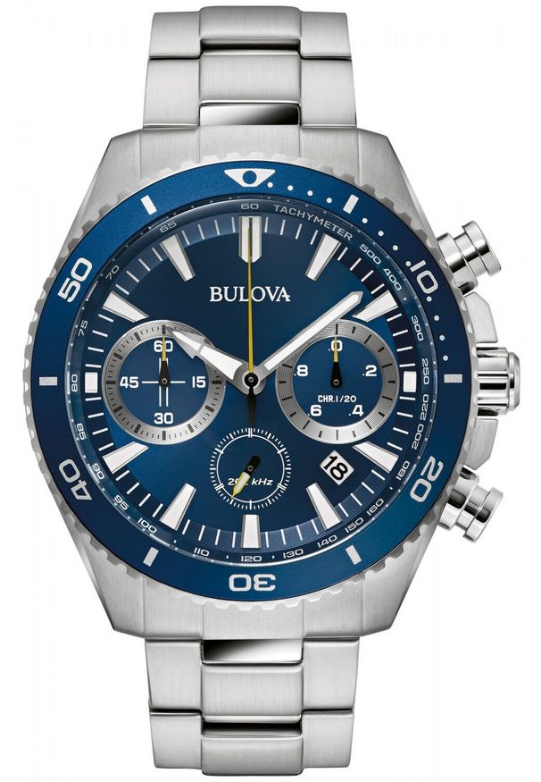 Zegarek męski Bulova 98B393 srebrny. Kolor: srebrny