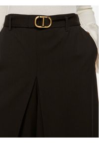 TwinSet - TWINSET Kuloty 242TP2162 Czarny Loose Fit. Kolor: czarny. Materiał: syntetyk #5