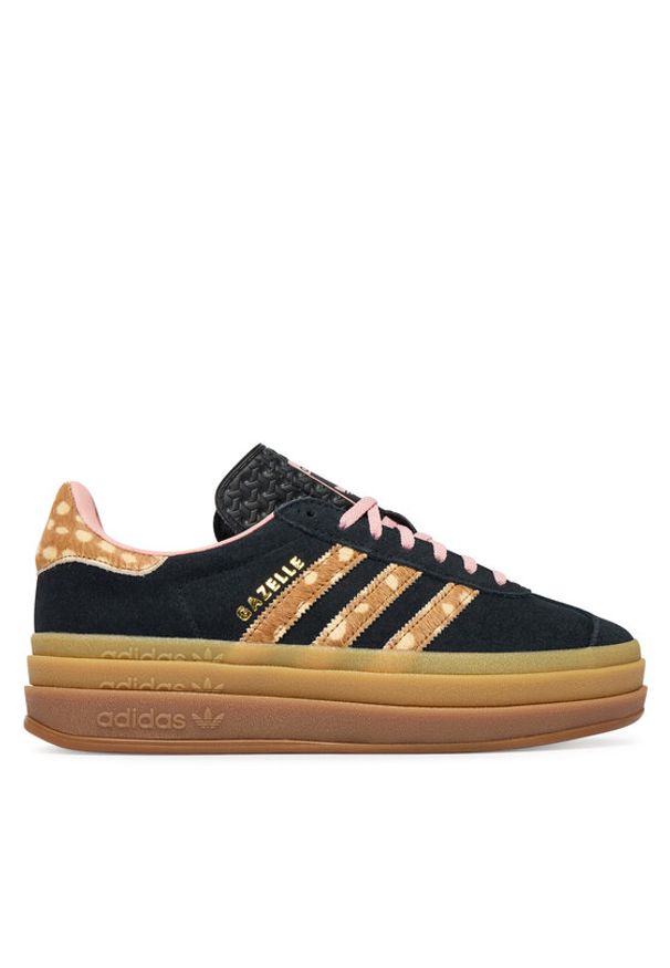Adidas - adidas Sneakersy Gazelle Bold KI7226 Czarny. Kolor: czarny. Materiał: zamsz, skóra. Model: Adidas Gazelle