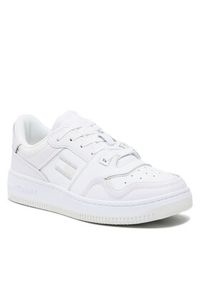 Tommy Jeans Sneakersy Basket Cupsole EM0EM01194 Biały. Kolor: biały. Materiał: skóra