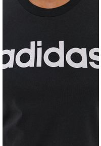 Adidas - adidas t-shirt. Okazja: na co dzień. Kolor: czarny. Wzór: nadruk. Styl: casual #2