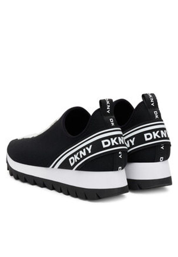 DKNY Sneakersy Abbi K3500764 Czarny. Kolor: czarny. Materiał: materiał