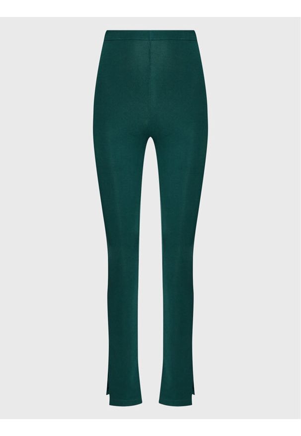 Reebok Spodnie materiałowe Wde Trend HG1171 Zielony Slim Fit. Kolor: zielony. Materiał: bawełna