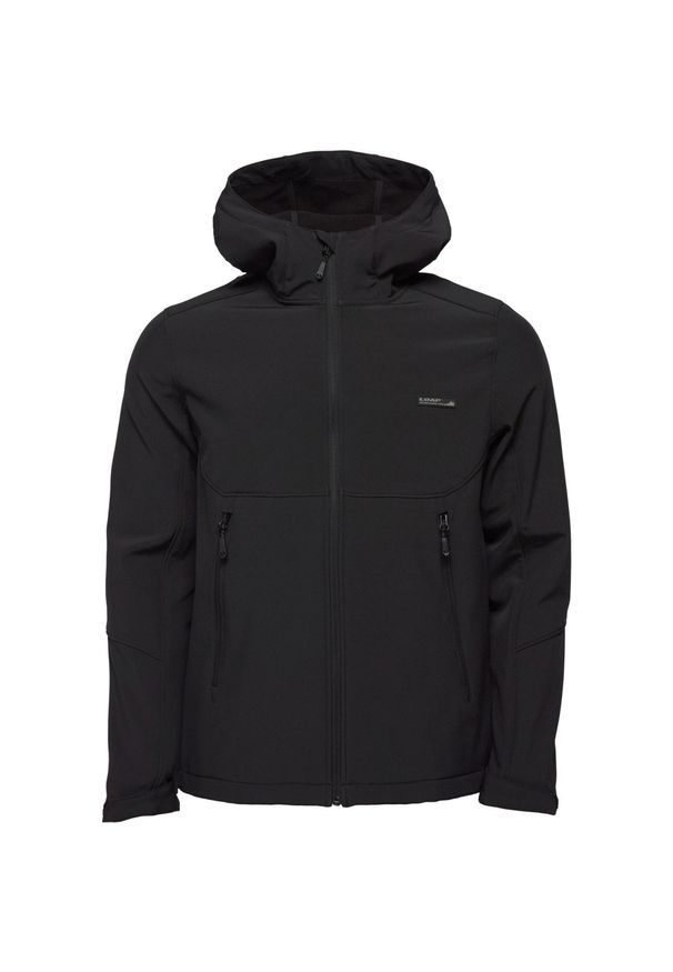 ZENZIMAT - LOAP Lucas Męska Kurtka Softshell, Czarny, S. Kolor: czarny. Materiał: softshell