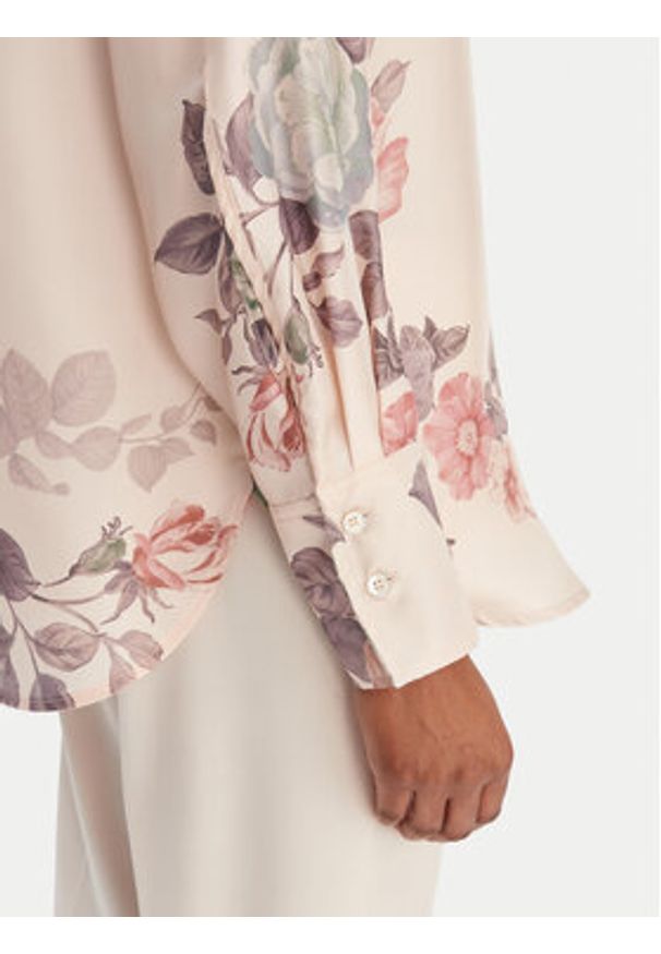 Marella Koszula Salve 2613111141 Różowy Relaxed Fit. Kolor: różowy. Materiał: jedwab