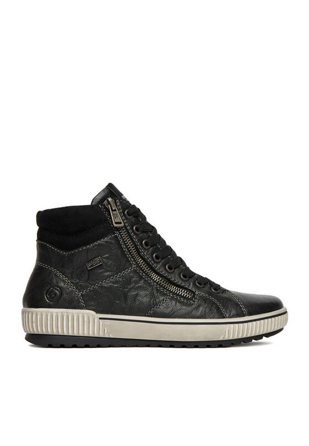 Remonte Sneakersy D0772-01 Czarny. Kolor: czarny. Materiał: skóra