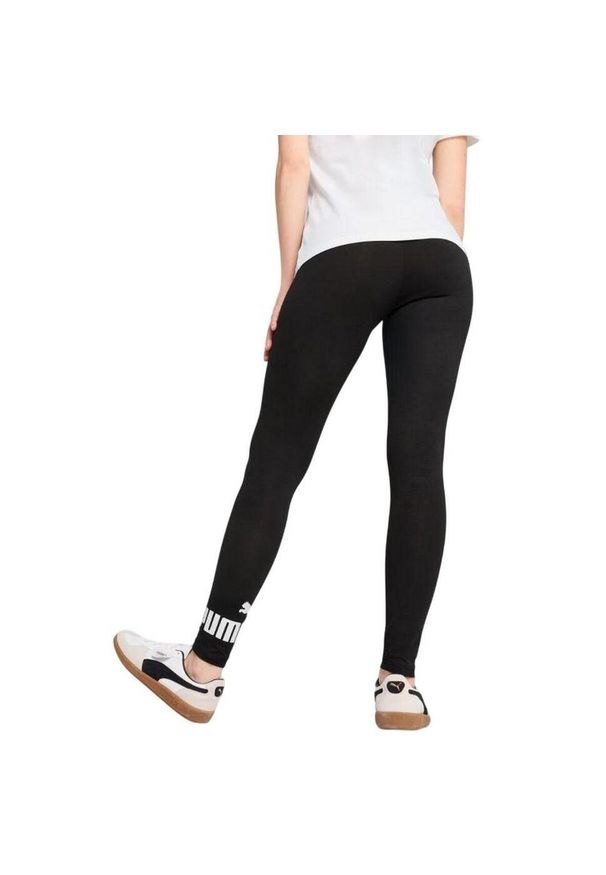 Puma - Legginsy Damskie Logo Essential No.1. Kolor: czarny. Sport: turystyka piesza