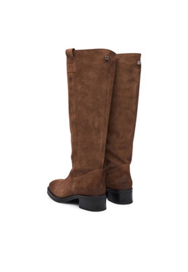 Steve Madden Kozaki Banner SM11003092 Brązowy. Kolor: brązowy. Materiał: skóra, zamsz