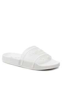 Pepe Jeans Klapki Slider Translucent W PLS70147 Biały. Kolor: biały. Materiał: syntetyk #3