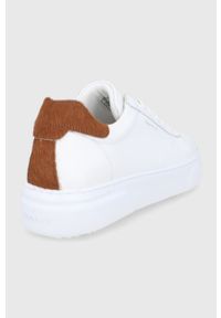 GANT - Gant Buty skórzane Coastride kolor biały na platformie. Nosek buta: okrągły. Zapięcie: sznurówki. Kolor: biały. Materiał: skóra. Obcas: na platformie #3