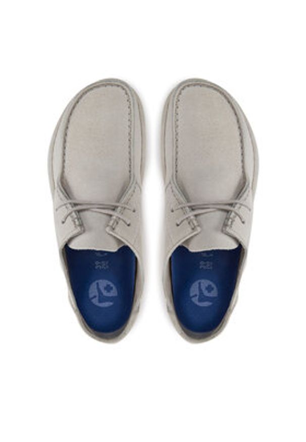 Birkenstock Półbuty Utti Lace 1029575 Écru. Materiał: zamsz, skóra