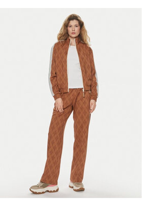 Replay Bluza W3403.000.74934 Brązowy Regular Fit. Kolor: brązowy. Materiał: syntetyk