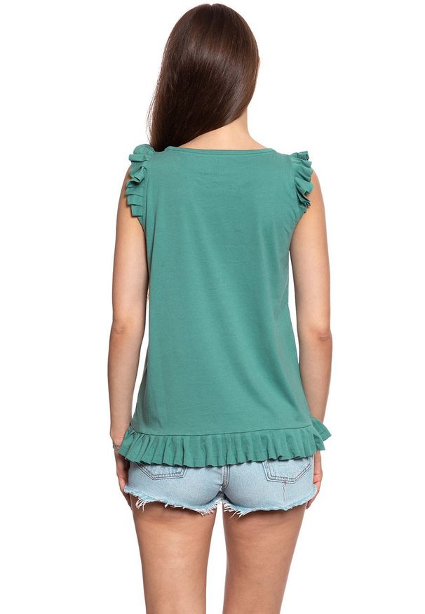 Mustang - MUSTANG T SHIRT DAMSKI Alma C Ruffle 1009470 6318