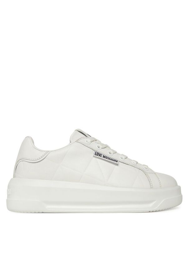 Love Moschino - Sneakersy LOVE MOSCHINO. Kolor: biały