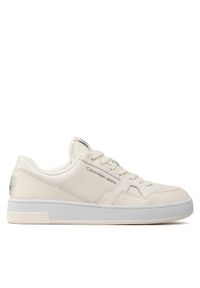 Calvin Klein Jeans Sneakersy Basket Cupsole Lacup Low YM0YM00497 Beżowy. Kolor: beżowy. Materiał: skóra #1