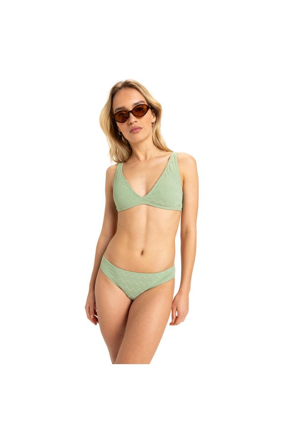 Roxy - Majtki bikini o średnim kryciu dla Kobiety CURRENT COOLNESS Zielony. Kolor: zielony. Materiał: nylon, elastan, materiał