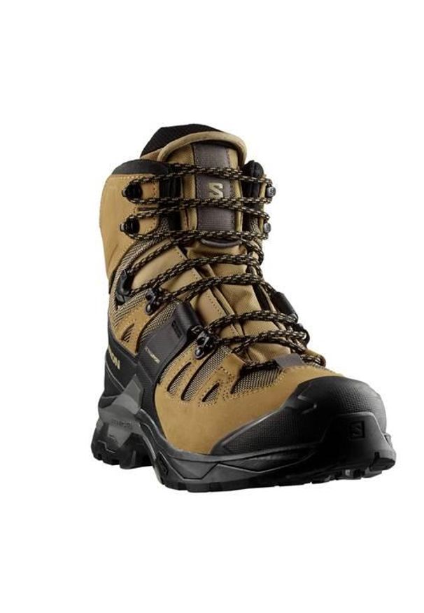 salomon - Buty trekkingowe męskie Salomon Quest 4 Gtx. Wysokość cholewki: za kostkę. Kolor: wielokolorowy. Materiał: tkanina, skóra. Szerokość cholewki: normalna. Sport: turystyka piesza