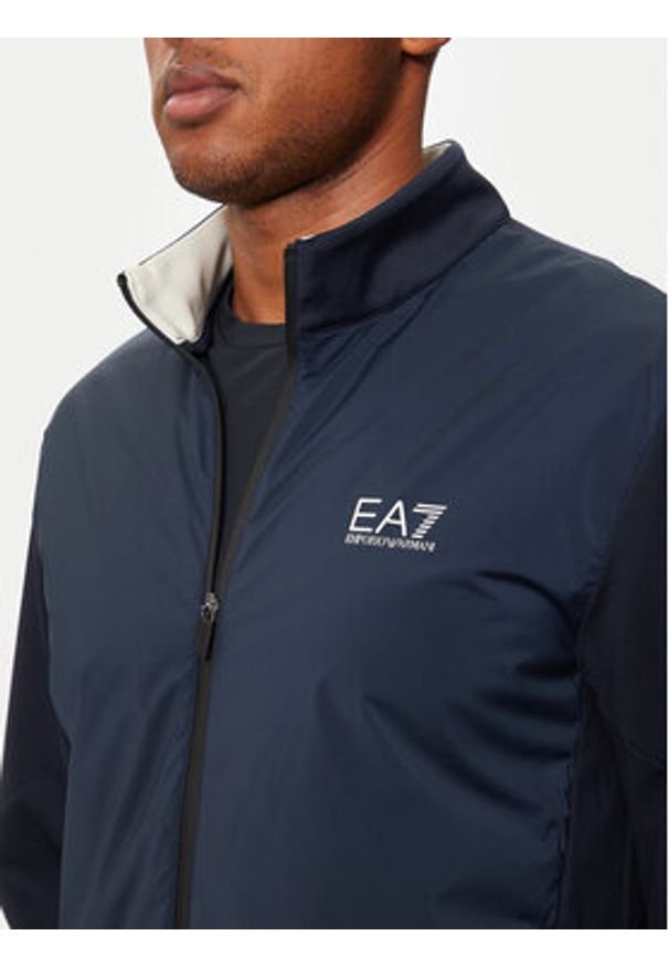 EA7 Emporio Armani Kurtka przejściowa 6DPM85 PJUFZ Granatowy Regular Fit. Kolor: niebieski. Materiał: syntetyk