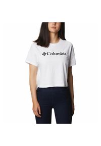 columbia - Koszulka Damska Columbia North Cascades Cropped T-Shirt. Kolor: biały. Sport: turystyka piesza