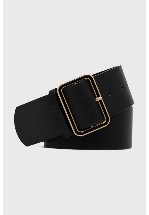 Answear Lab pasek damski kolor czarny. Kolor: czarny. Styl: wakacyjny