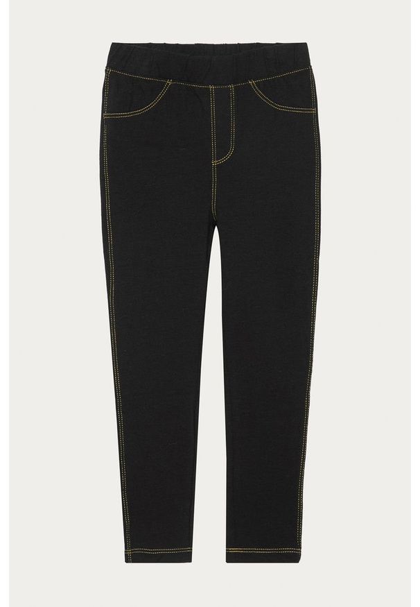 GAP - Jeansy dziecięce 74-110 cm. Kolor: czarny. Materiał: jeans. Wzór: gładki