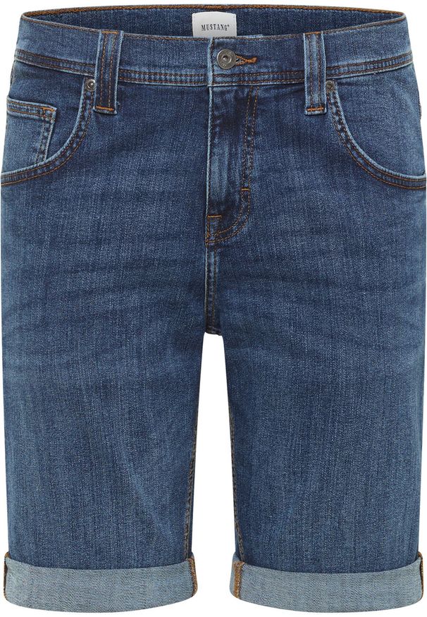 Mustang - MĘSKIE SZORTY MUSTANG Chicago Shorts Z Denim Blue 1015691 5000 883. Materiał: denim