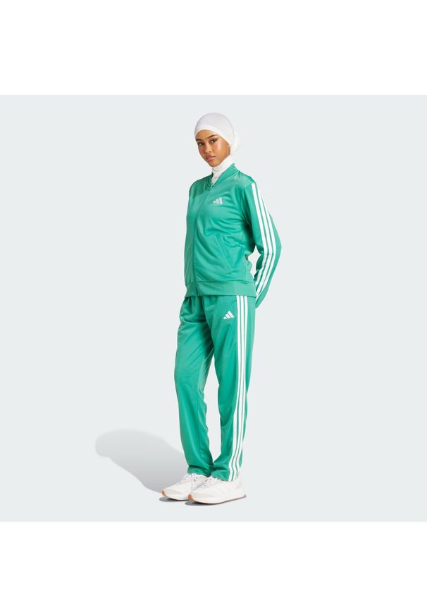 Adidas - Dres Dayready. Kolor: zielony. Materiał: dresówka. Sport: fitness