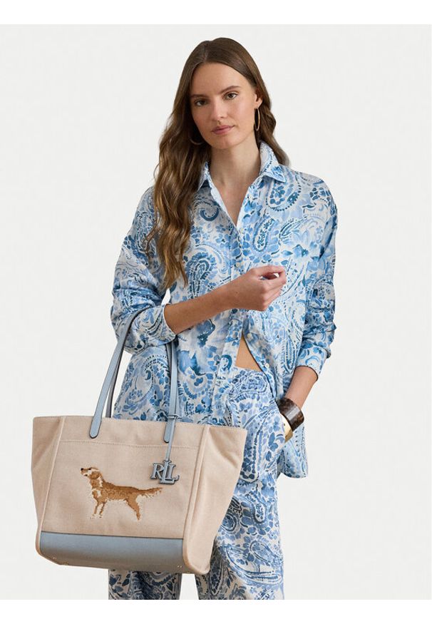 Lauren Ralph Lauren - LAUREN RALPH LAUREN Torebka 431P13256002 Beżowy. Kolor: beżowy