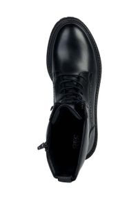 Geox botki skórzane D IRIDEA E damskie kolor czarny na płaskim obcasie D36HRE 00043 C9999. Nosek buta: okrągły. Zapięcie: sznurówki. Kolor: czarny. Materiał: skóra. Szerokość cholewki: normalna. Obcas: na obcasie. Wysokość obcasa: niski #3