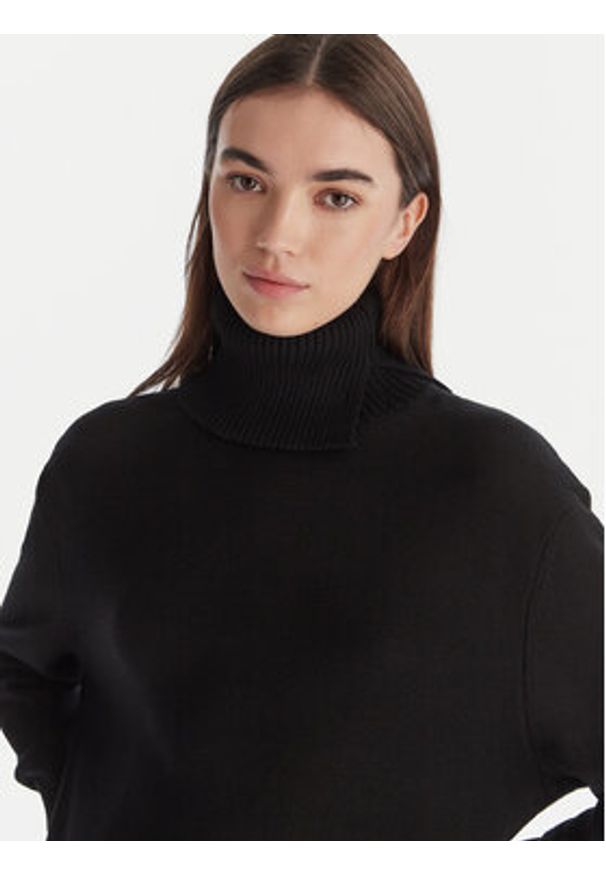 BOSS Sukienka dzianinowa C_Feringatessa 50550493 Czarny Relaxed Fit. Kolor: czarny. Materiał: syntetyk