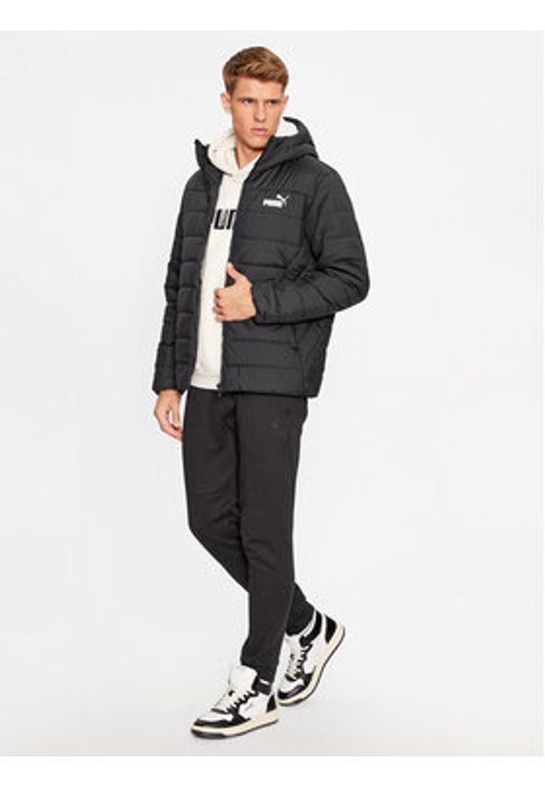 Puma Spodnie dresowe Pumatech 538286 Czarny Regular Fit. Kolor: czarny. Materiał: bawełna