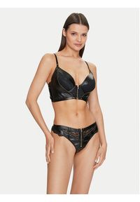 Hunkemöller Stringi Talia 204569 Czarny. Kolor: czarny. Materiał: syntetyk