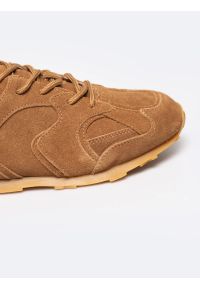 Big-Star - Sneakersy damskie ze skóry naturalnej zamszowej brązowe RR274821 802. Okazja: na co dzień, na spacer. Kolor: brązowy. Materiał: zamsz, skóra. Sport: turystyka piesza #4