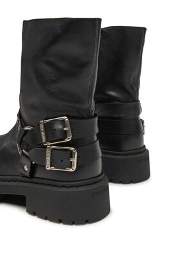 Steve Madden Botki Zwart SM11003405 Czarny. Kolor: czarny. Materiał: skóra