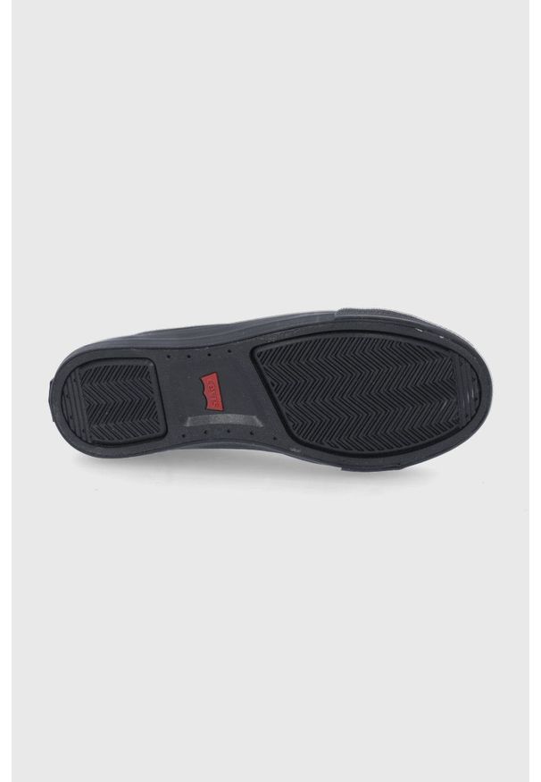 Levi's® - Levi's - Tenisówki. Okazja: na spotkanie biznesowe. Zapięcie: sznurówki. Kolor: czarny. Materiał: guma. Styl: biznesowy