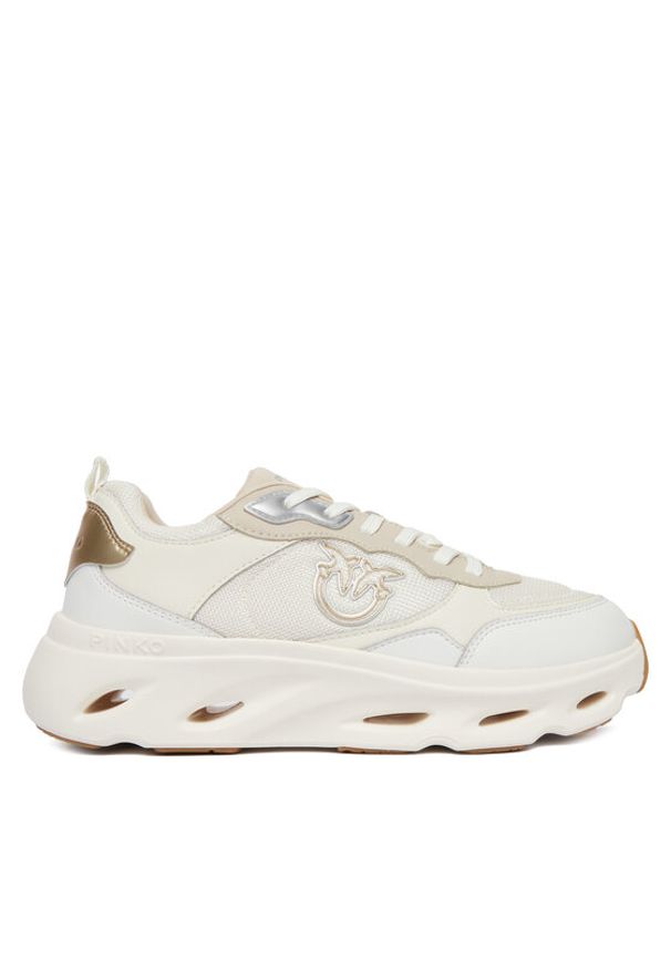 Pinko - PINKO Sneakersy PINK 09 Biały. Kolor: biały. Materiał: skóra