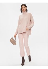 Marella Spodnie materiałowe Genova 2331360239200 Różowy Regular Fit. Kolor: różowy. Materiał: bawełna #4