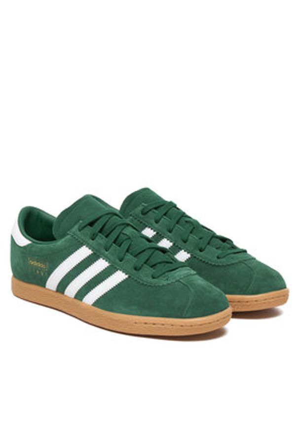 Adidas - adidas Sneakersy Stadt JI1883 Zielony. Kolor: zielony. Materiał: zamsz, skóra