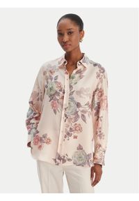 Marella Koszula Salve 2613111141 Różowy Relaxed Fit. Kolor: różowy. Materiał: jedwab #1