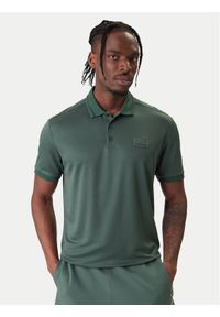 EA7 Emporio Armani Polo 7M001359 AF13862 U7260 Zielony Slim Fit. Typ kołnierza: polo. Kolor: zielony. Materiał: syntetyk #1