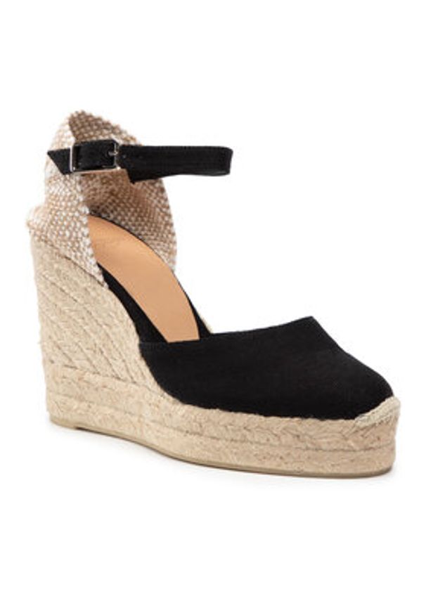 Castañer Espadryle Carol/8ED/001 020975-100 Czarny. Kolor: czarny. Materiał: materiał
