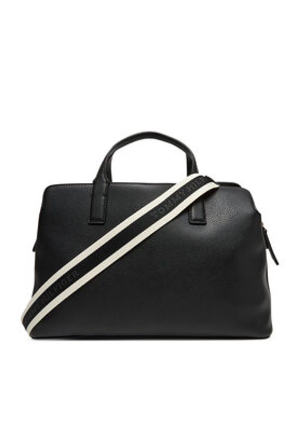 TOMMY HILFIGER - Tommy Hilfiger Torebka AW0AW17634 Czarny. Kolor: czarny. Materiał: skórzane