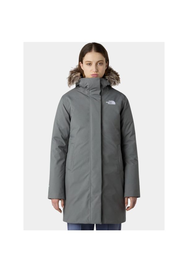Płaszcz Zimowy Damski The North Face W Arctic. Kolor: szary. Materiał: puch. Sezon: zima. Sport: turystyka piesza