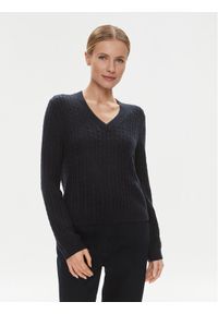 TOMMY HILFIGER - Tommy Hilfiger Sweter WW0WW39887 Granatowy Regular Fit. Kolor: niebieski. Materiał: wełna #1