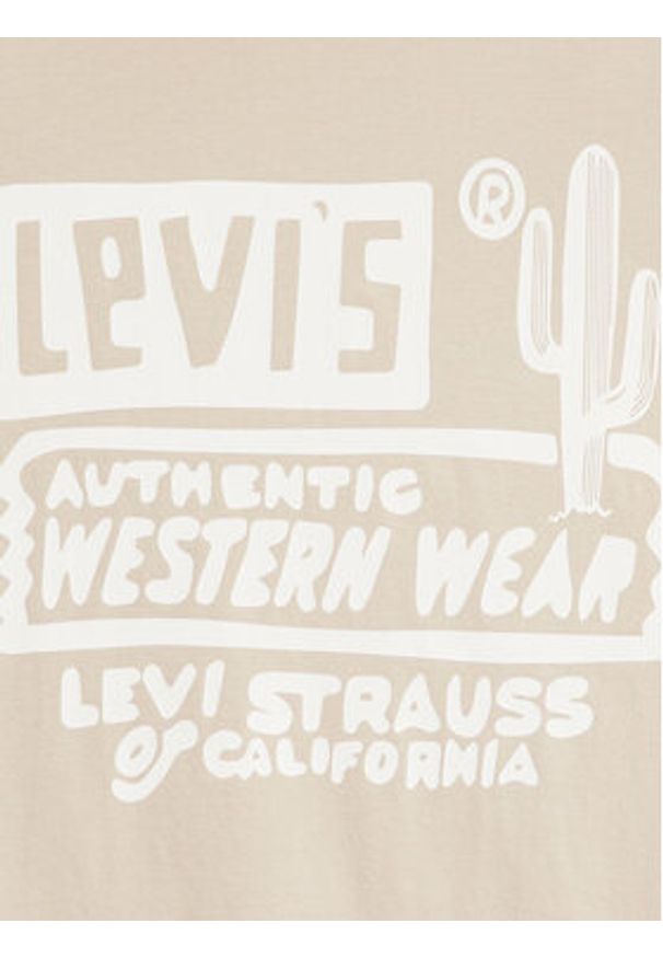 Levi's® T-Shirt Graphic 22491-1490 Beżowy Standard Fit. Kolor: beżowy. Materiał: bawełna