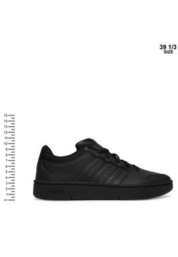 Adidas - adidas Sneakersy Hoops Classic J KH8914 Czarny. Kolor: czarny. Materiał: skóra
