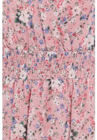 Haily's Sukienka kolor różowy mini rozkloszowana. Kolor: różowy. Materiał: tkanina. Długość rękawa: krótki rękaw. Typ sukienki: rozkloszowane. Długość: mini #2